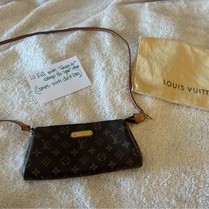 Louis Vuitton Black and Brown Monogram Clutch